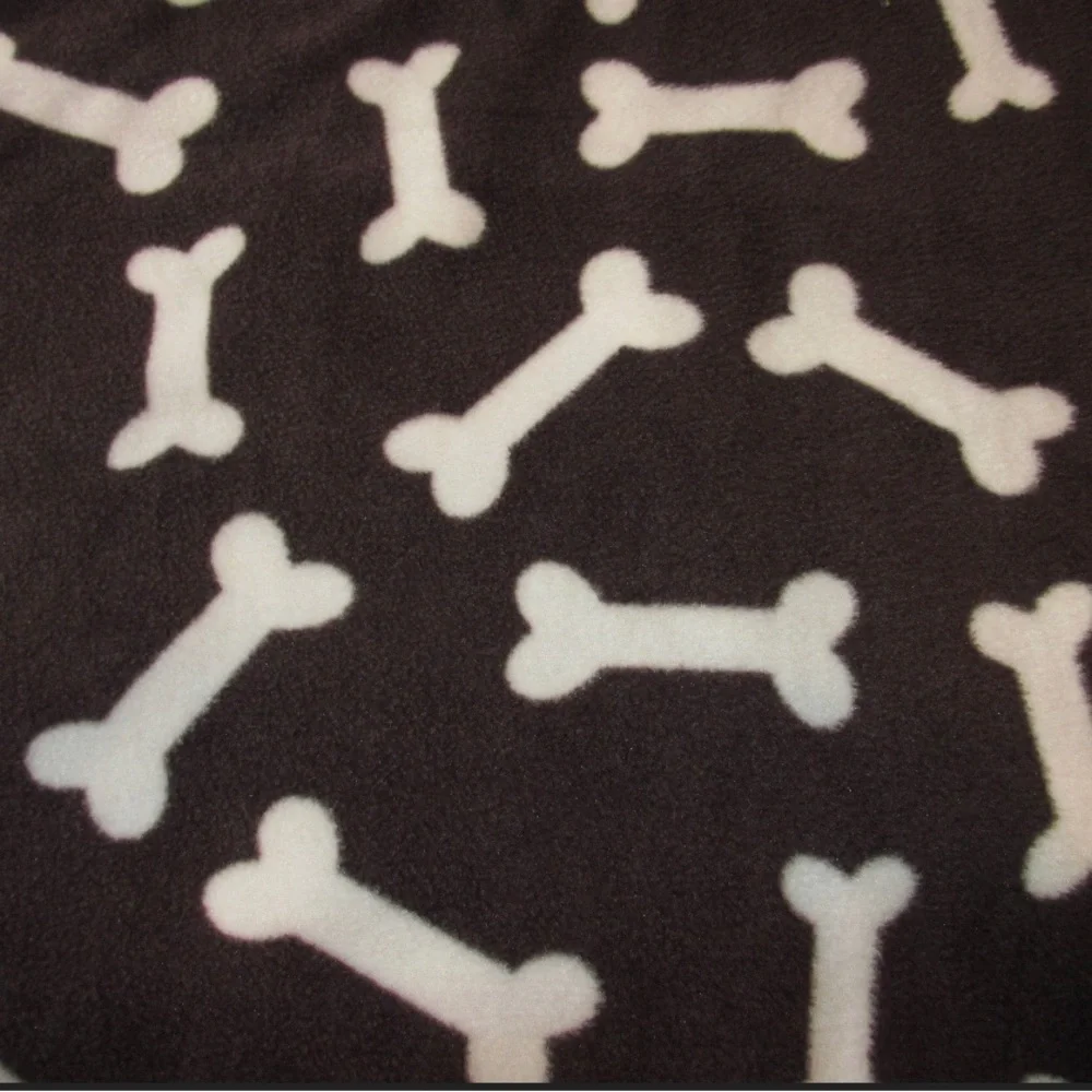 Dog Blanket Reversible Double Fleece with a Brown Backing size 30”x34”